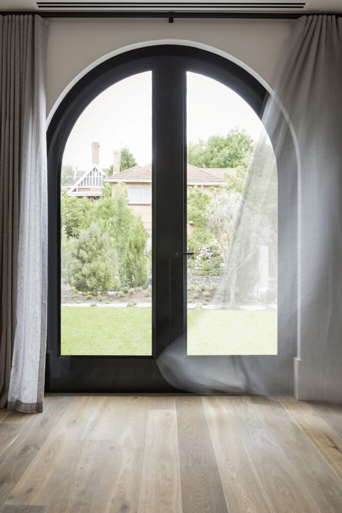modern arch door installation